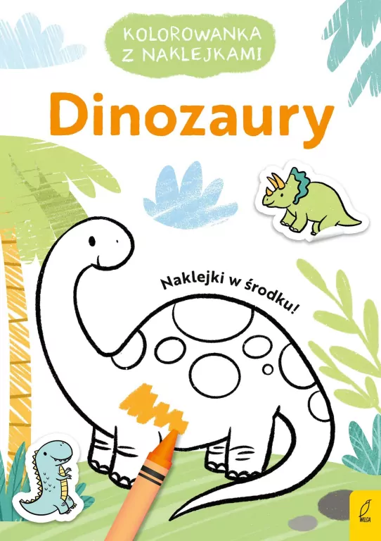 Kolorowanka z naklejkami. Dinozaury - tantis.pl