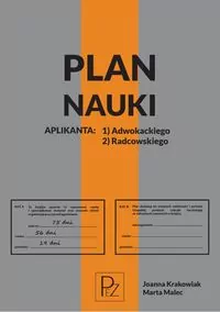 Plan nauki aplikanta adwokackiego/radcowskiego