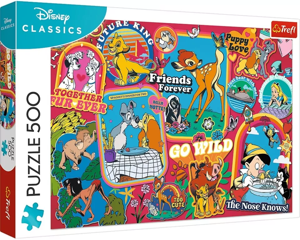 Puzzle 500. Disney: Na przestrzeni lat - tantis.pl