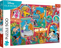Puzzle 500. Disney: Na przestrzeni lat