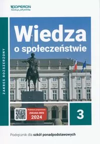 Podręcznik Wiedza o społeczeństwie 3. Zakres rozszerzony. Liceum i technikum - tantis.pl