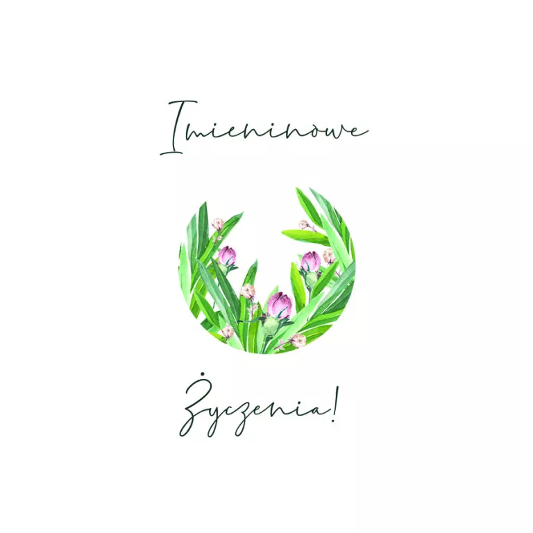 Karnet Swarovski kwadrat: Imieniny - tantis.pl