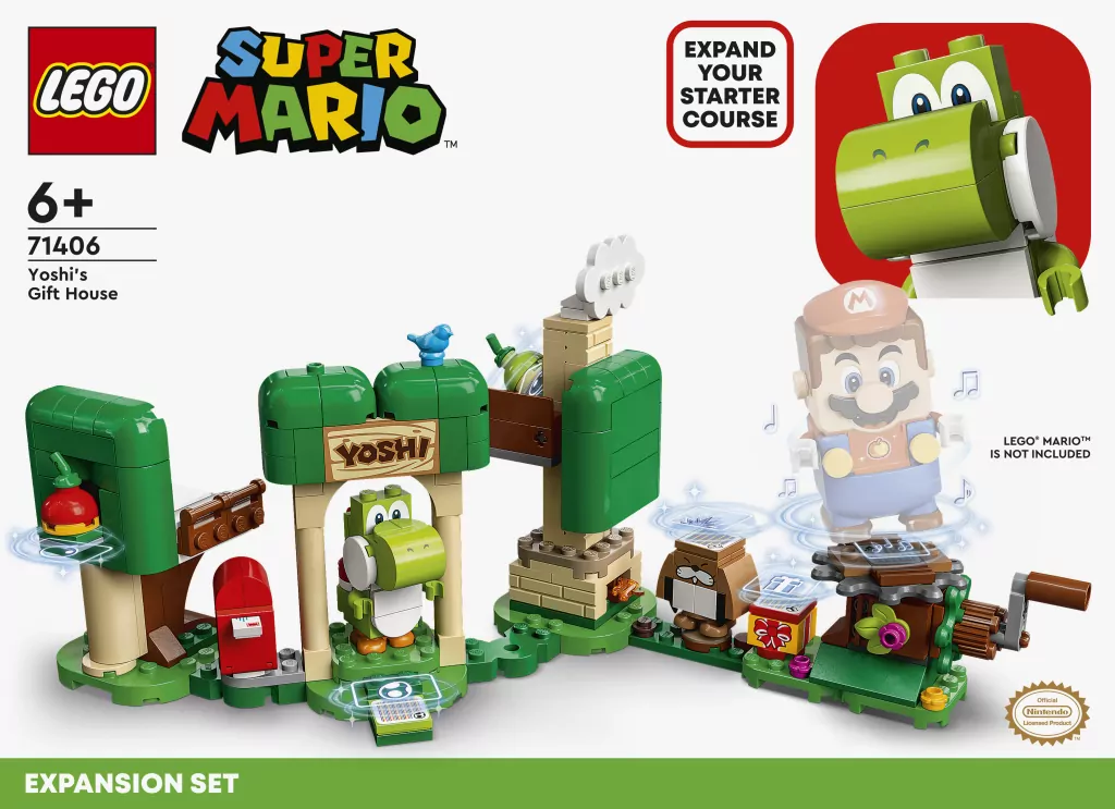 LEGO® Super Mario. Dom prezentów Yoshiego — zestaw rozszerzający. 71406 - tantis.pl