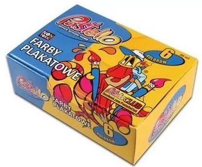 Farby plakatowe 20ml 6 kolorów - tantis.pl