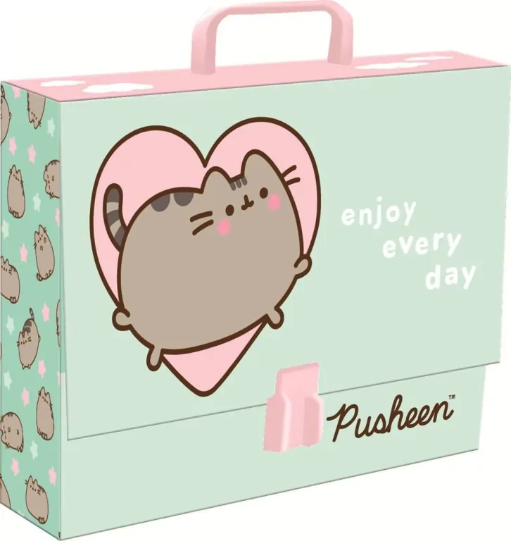 Teczka z rączką A4 XL Pusheen mint - tantis.pl