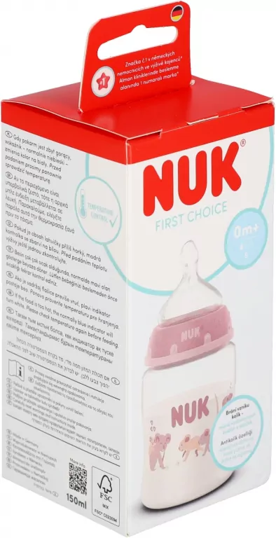 NUK. First Choice. Butelka z silionowym smoczkiem. 150 ml. Koala - tantis.pl