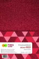 Happy Color. Arkusze piankowe brokat A4, czerwony - tantis.pl
