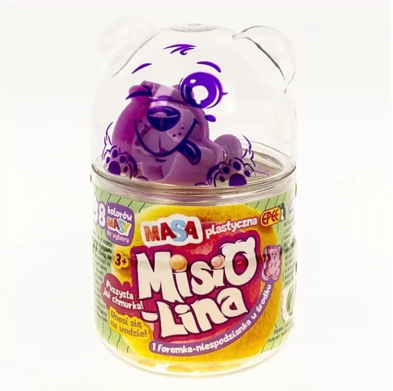 Misiolina Masa plastyczna pomarańcz 60g + foremka - tantis.pl