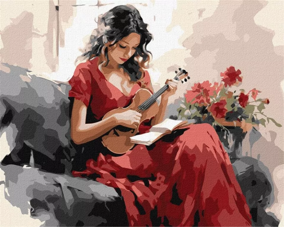 Malowanie po numerach. Melodyjny wdzięk 40x50cm - tantis.pl
