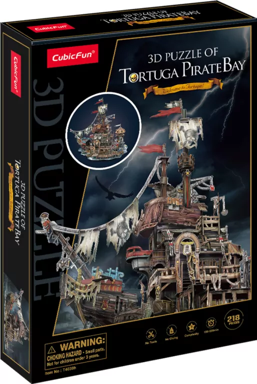 Cubic Fun. Puzzle 3D. Tortuga zatoka piratów - tantis.pl