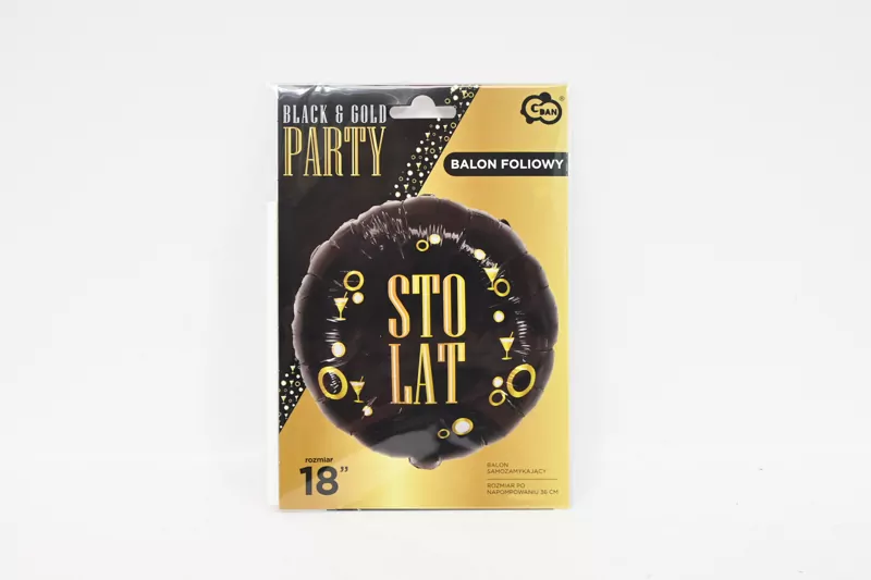 Balon foliowy Sto Lat 46cm - tantis.pl