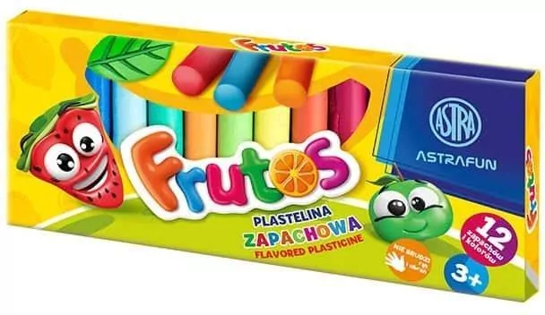 Plastelina zapachowa Frutos 12kol ASTRA - tantis.pl