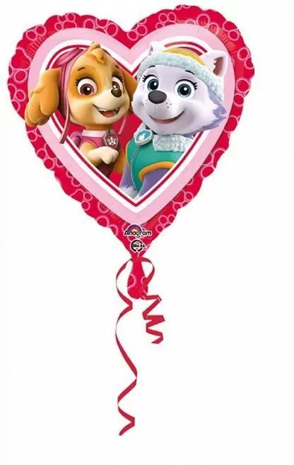 Balon foliowy Psi Patrol Love - Girl 46cm - tantis.pl