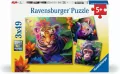 Puzzle 3x49 Jungle Babies - tantis.pl