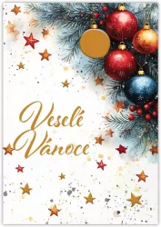 Karnet Wesołych Świąt - Vesele Vanoce Cestina