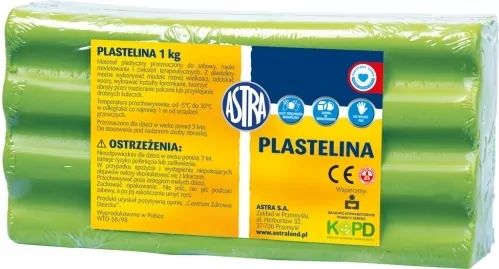 Astra. Plastelina 1kg, seledynowa