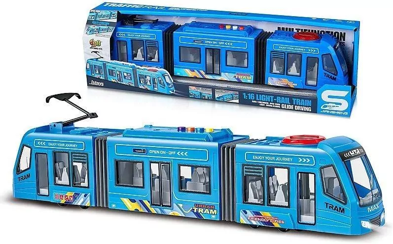 Tramwaj światło, dźwięk, otwierane drzwi 1:16 - tantis.pl