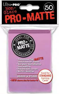 ULTRA-PRO Deck Protector - Pro-Matte Non-Glare Pink (Różowe) 50 szt. - tantis.pl