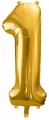 Balon foliowy 1 złoty 86cm - tantis.pl