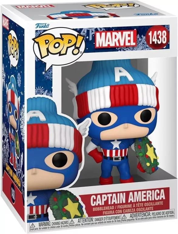 Figurka Marvel Holiday Captain America Funko Pop - tantis.pl