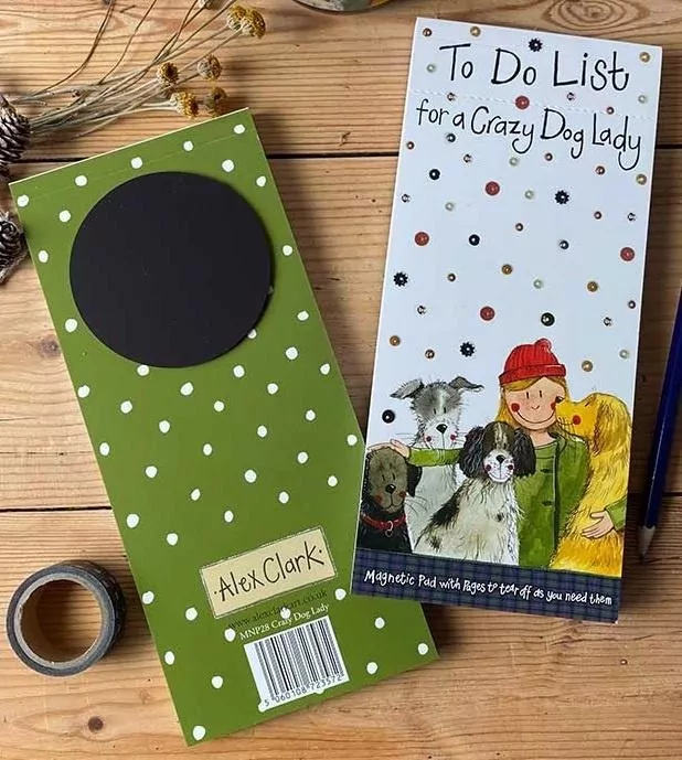 Lista zakupów z magnesem MNP28 Crazy Dog Lady Psia - tantis.pl
