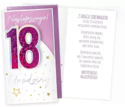 Karnet. Urodziny 18