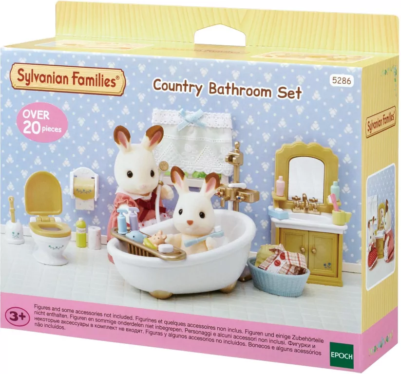 Zestaw do łazienki w stylu wiejskim. Sylvanian Families - tantis.pl