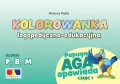 Kolorowanka logopedyczno-edukacyjna.  Głoski P, B, M. Papuga Aga opowiada. Część 7 - tantis.pl