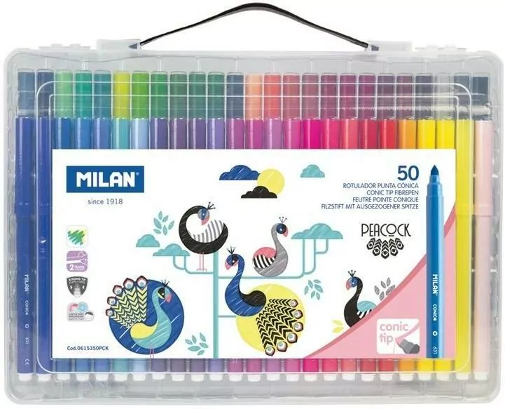 Flamastry Peacock. 50 kolorów MILAN - tantis.pl
