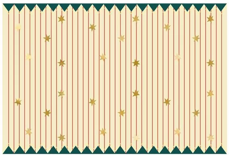 Obrus papierowy Pasy z gwiazdkami 180x120cm - tantis.pl