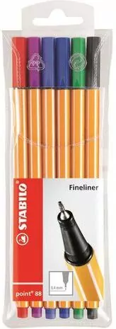Cienkopisy Point 88. 6 szt. - tantis.pl