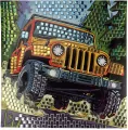 Mozaika piankowa auto terenowe 25x25cm - tantis.pl