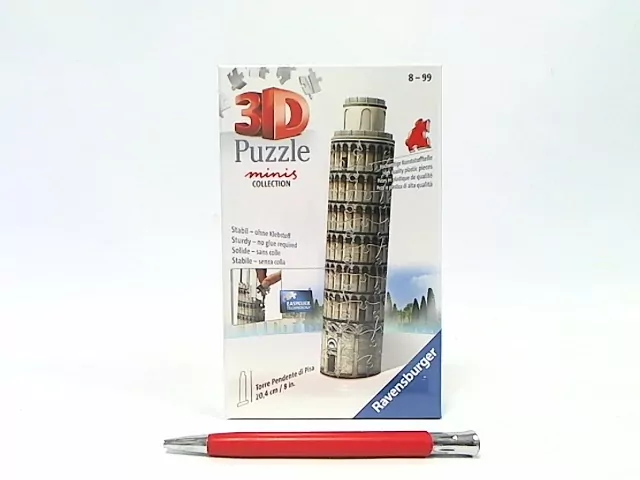 Ravensburger. Puzzle 3D, Mini budowle 54 elementy. Krzywa Wieża w Pizie - tantis.pl