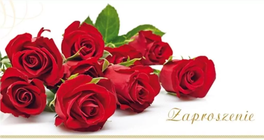 Zaproszenia Flowers nr 03 (opakowanie 10 szt) - tantis.pl