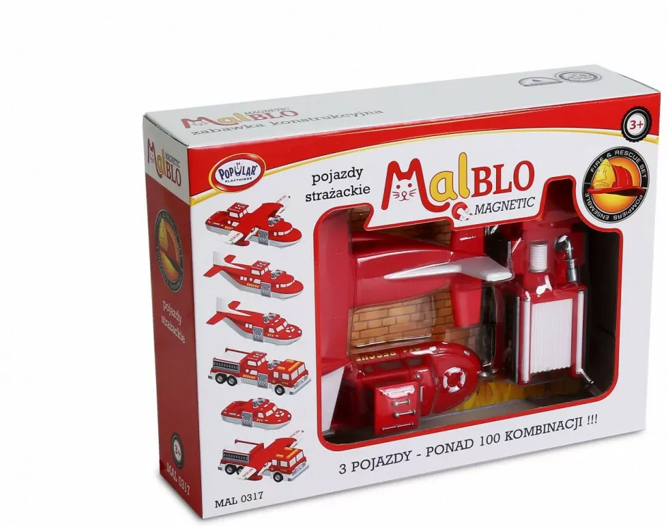MalBlo Magnetyczne pojazdy strażackie - tantis.pl