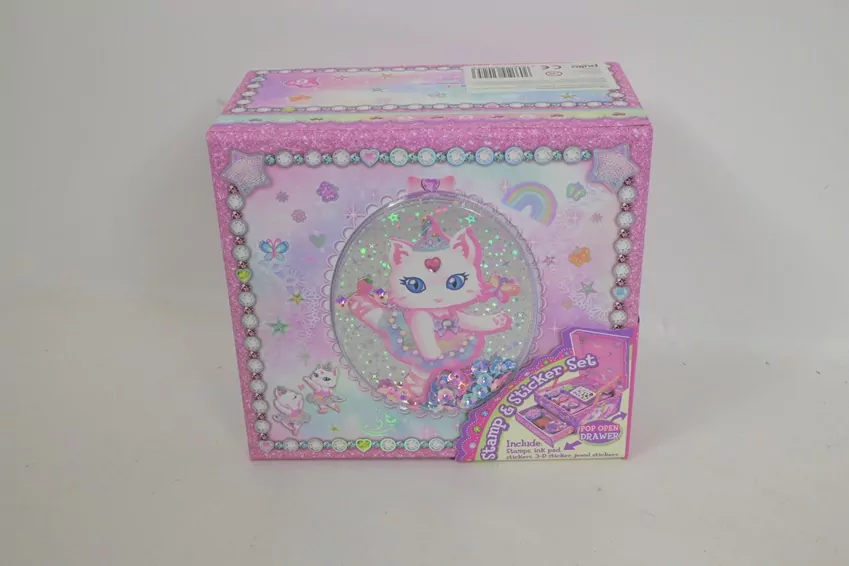 Zestaw z pieczątkami. Kot baletnica - tantis.pl