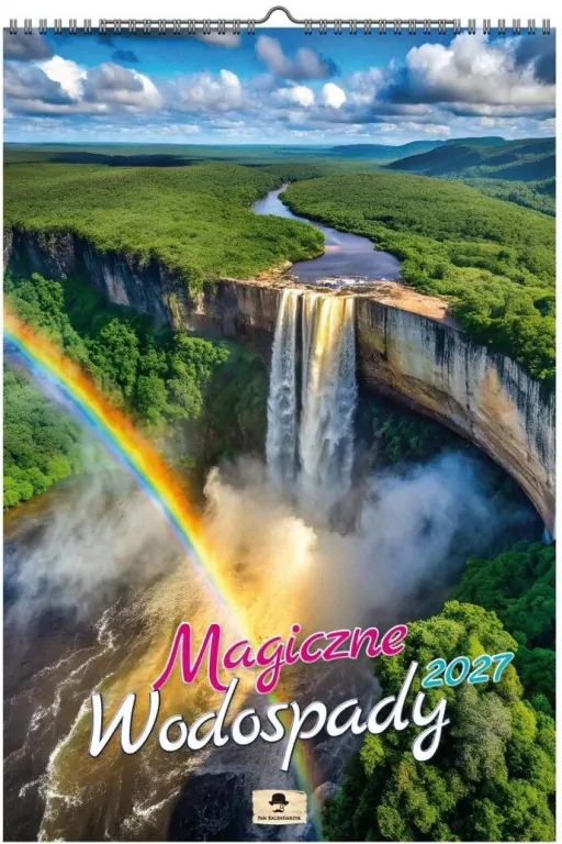 Kalendarz 2027 A3 ścienny magiczne wodospady - tantis.pl