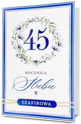 Karnet Rocznica ślubu 45