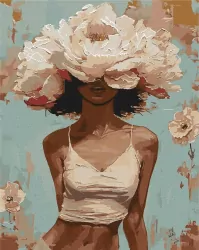 Malowanie po numerach. Kwitnące piękno