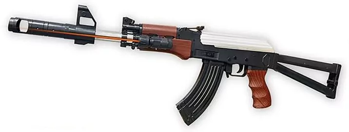Karabin AK-47 na kulki plastikowe z laserem - tantis.pl