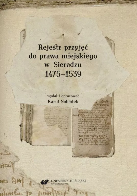 Rejestr przyjęć do prawa miejskiego w Sieradzu - tantis.pl