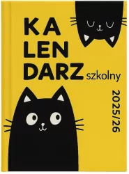 Kalendarz 2025/2026 A5 tygodniowy szkolny Kot