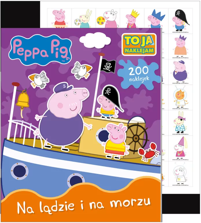 Peppa Pig. To Ja  Naklejam cz 2 Na lądzie i na morzu - tantis.pl
