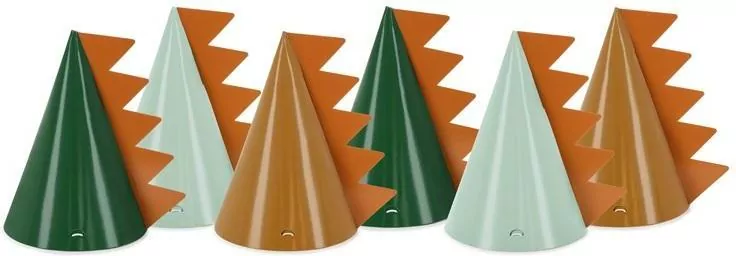 Czapeczki Dinozaury 14 cm 6szt - tantis.pl