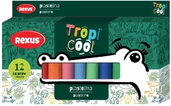 Plastelina 12 kolorów Tropicool