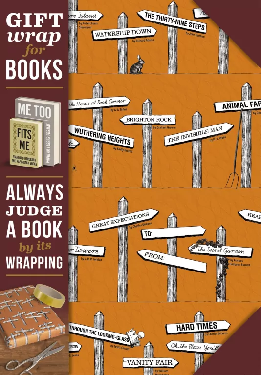 Gift wrap Papier do książki Novel signposts - tantis.pl