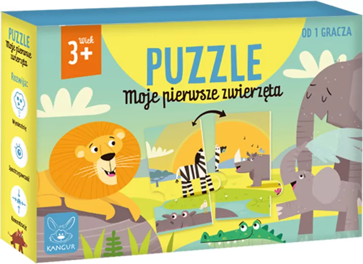 Kangur. Puzzle. Moje pierwsze zwierzęta - tantis.pl