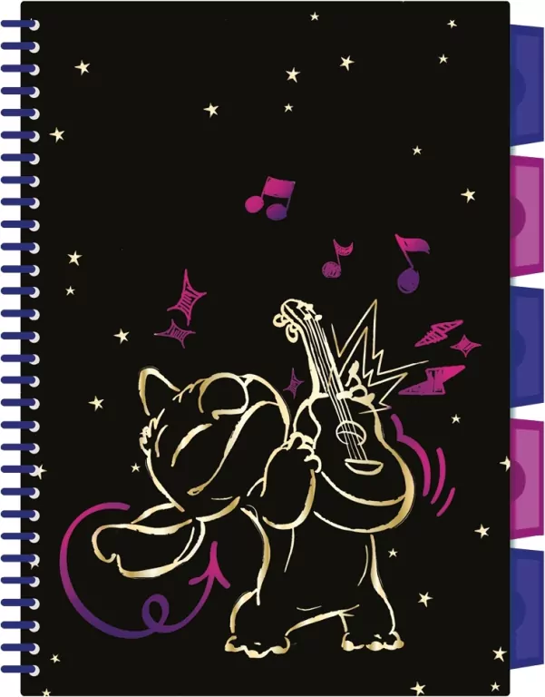 Kołobrulion B5 Disney Gold Stitch project book 100 kartek wzór 3 - tantis.pl