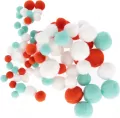 OZDOBA POMPON 100SZT/3KOL MIX CF PBH 12/144 - tantis.pl