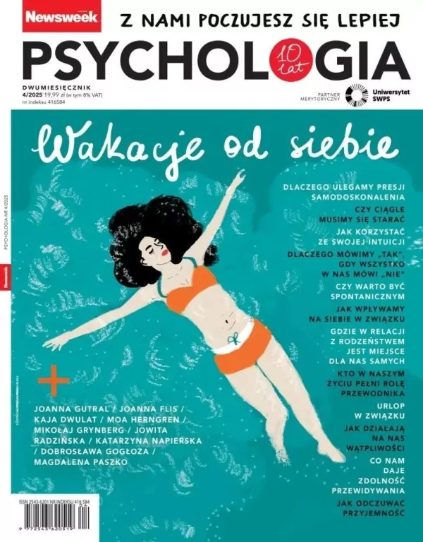 Newsweek Psychologia 4/2025 Wakacje od siebie - tantis.pl